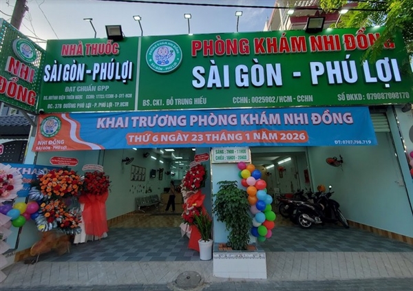 Phòng khám Nhi Đồng Sài Gòn – Phú Lợi